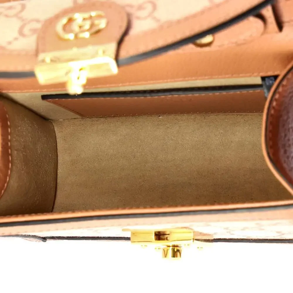 Gucci Ophidia Flap Top Handle Bag Gg #244767G10B - Picture 5 of 8
